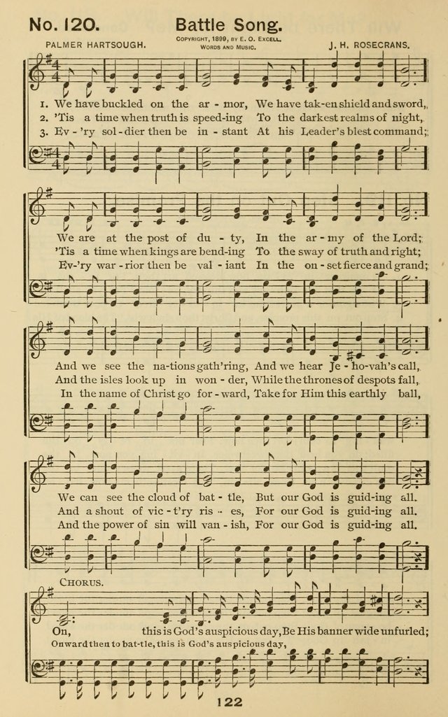 The Gospel Hymnal: for Sunday school and church work page 122
