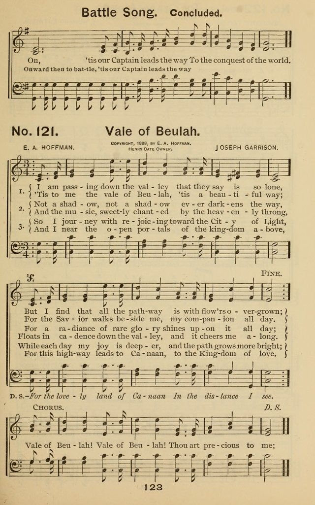 The Gospel Hymnal: for Sunday school and church work page 123