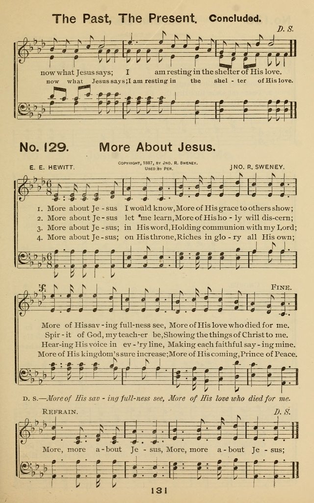 The Gospel Hymnal: for Sunday school and church work page 131