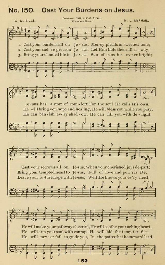 The Gospel Hymnal: for Sunday school and church work page 152