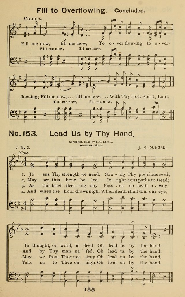 The Gospel Hymnal: for Sunday school and church work page 155