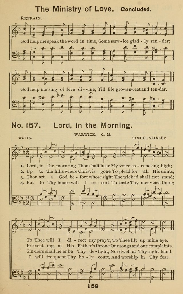 The Gospel Hymnal: for Sunday school and church work page 159