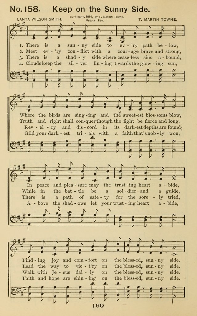 The Gospel Hymnal: for Sunday school and church work page 160