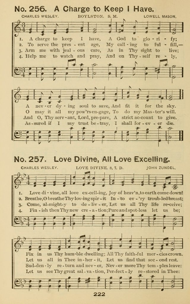 The Gospel Hymnal: for Sunday school and church work page 222