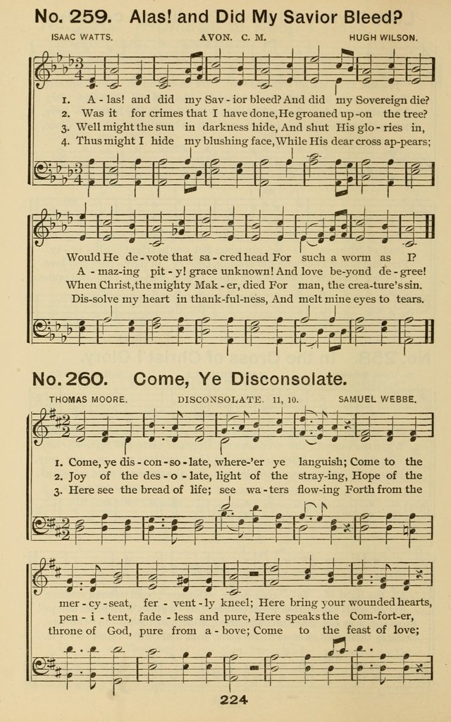 The Gospel Hymnal: for Sunday school and church work page 224