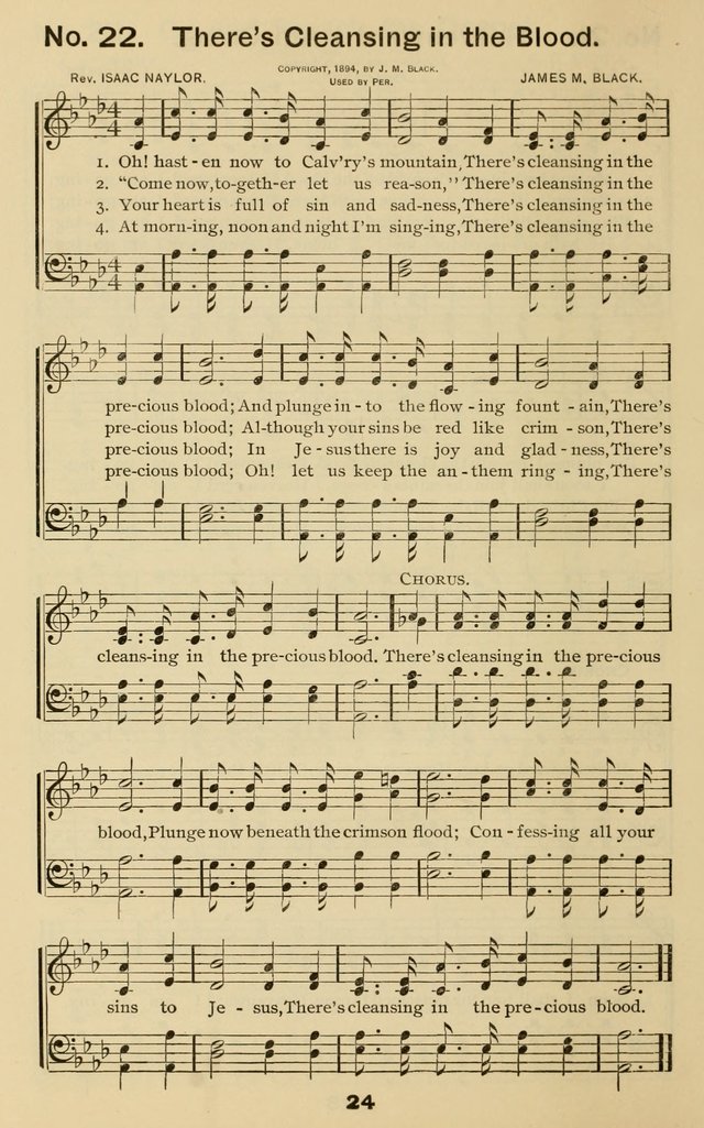 The Gospel Hymnal: for Sunday school and church work page 24