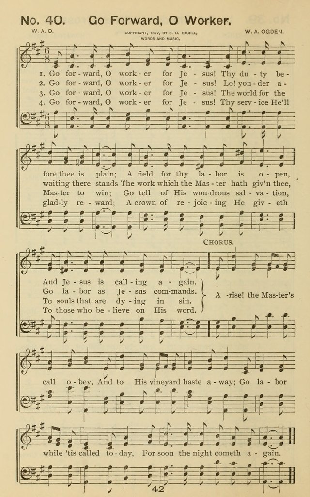 The Gospel Hymnal: for Sunday school and church work page 42