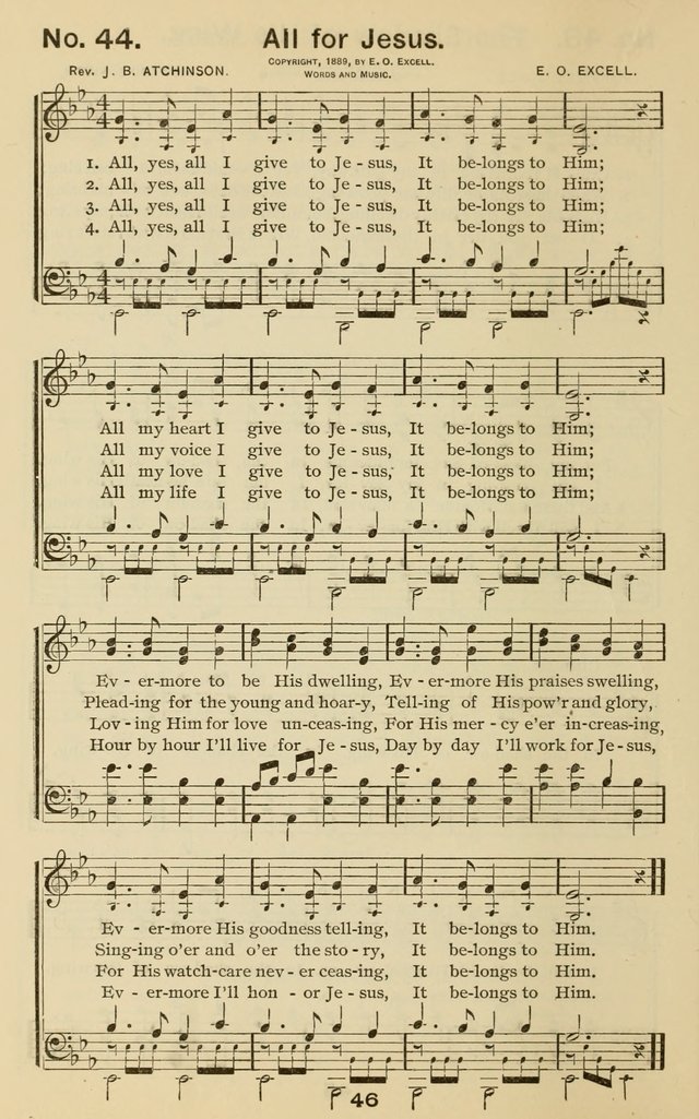The Gospel Hymnal: for Sunday school and church work page 46