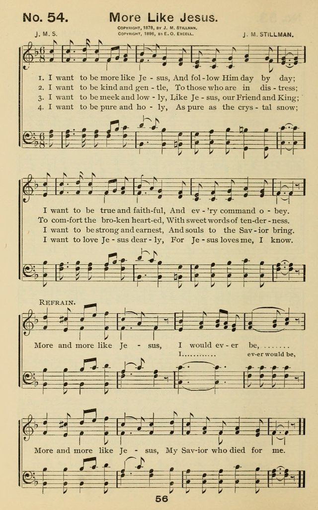 The Gospel Hymnal: for Sunday school and church work page 56
