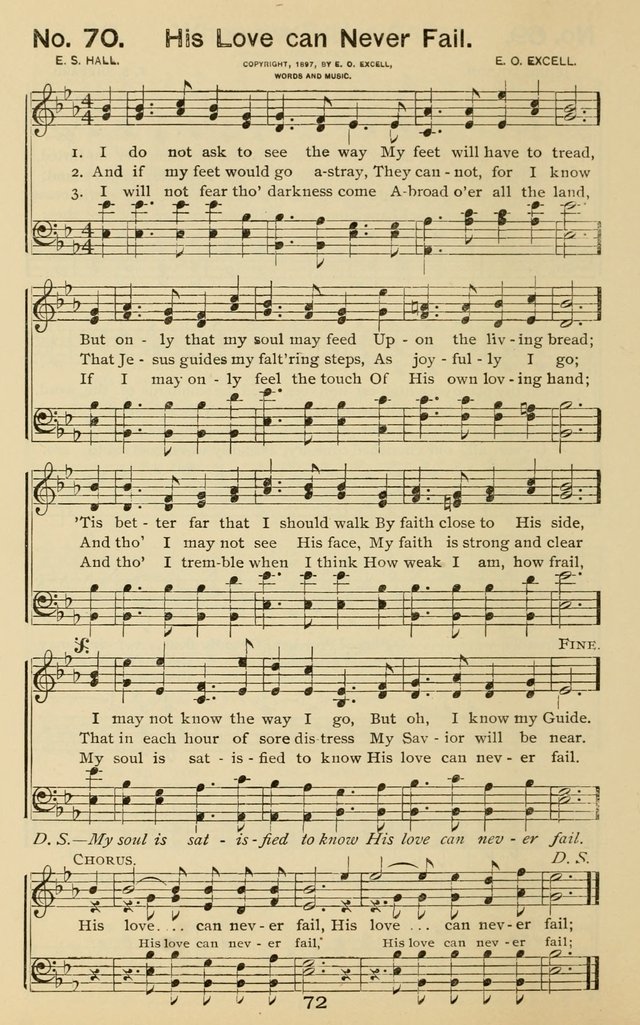 The Gospel Hymnal: for Sunday school and church work page 72