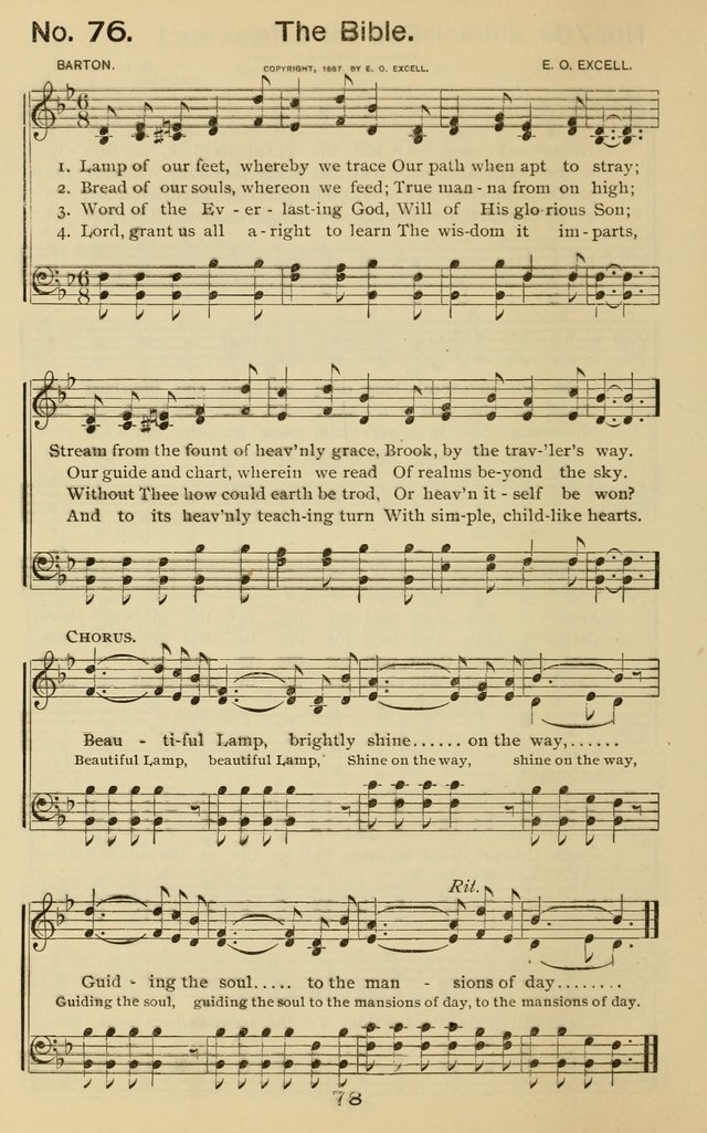 The Gospel Hymnal: for Sunday school and church work page 78