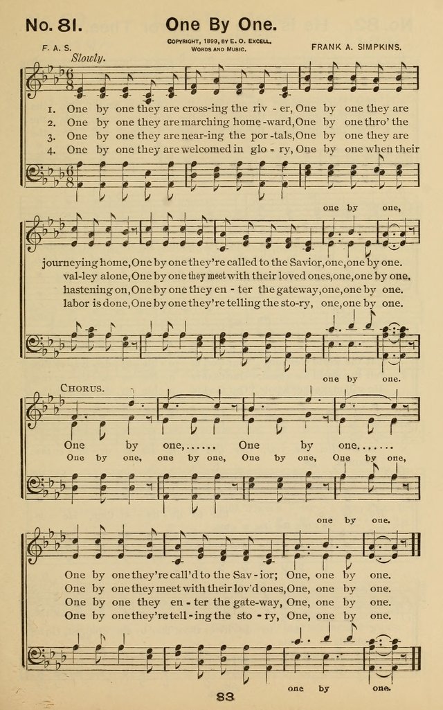 The Gospel Hymnal: for Sunday school and church work page 83