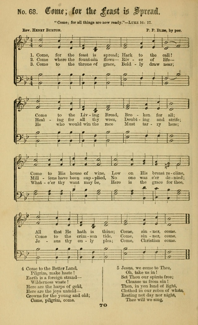 Gospel Hymns No. 2: as used by them in gospel meetings page 70