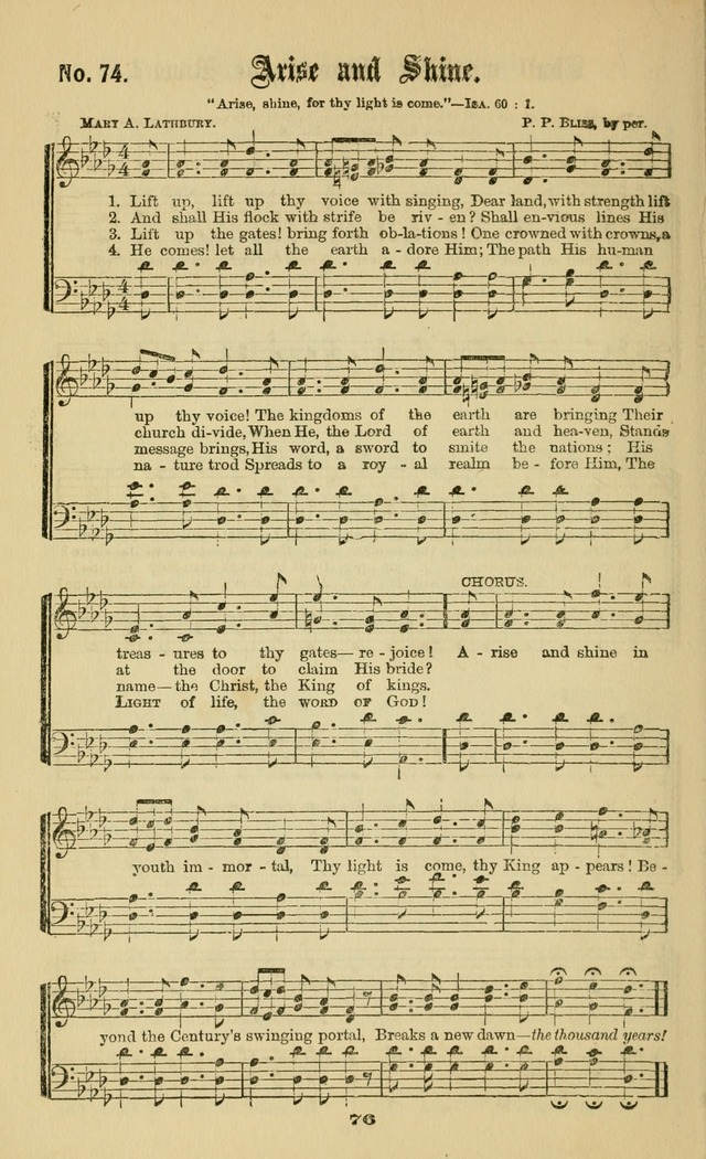 Gospel Hymns No. 2: as used by them in gospel meetings page 76
