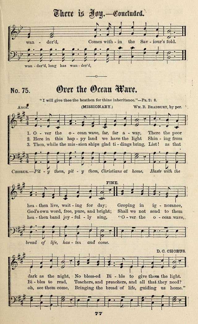 Gospel Hymns No. 3 page 75