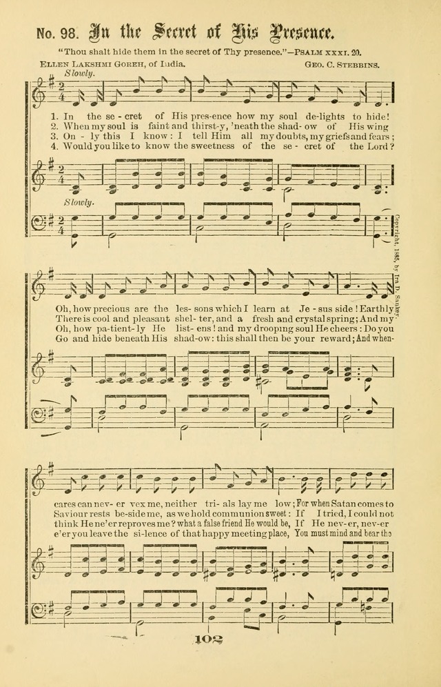 Gospel Hymns Nos. 5 and 6 Combined: for use in gospel meetings and other religious services page 109