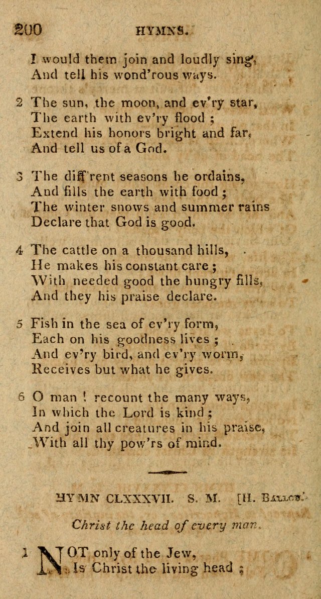 The Gospel Hymn Book: being a selection of hymns, composed by different authors designed for the use of the church universal and adapted to public and private devotion page 202