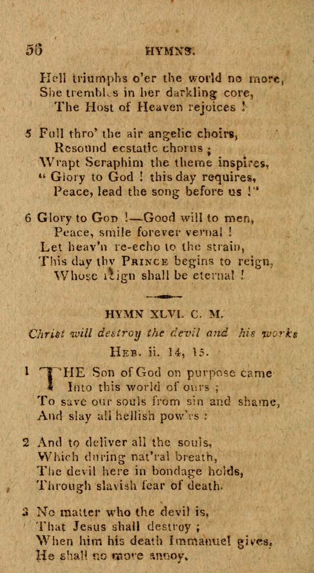 The Gospel Hymn Book: being a selection of hymns, composed by different authors designed for the use of the church universal and adapted to public and private devotion page 56