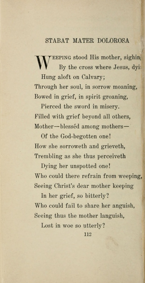 Great Hymns of the Middle Ages page 110
