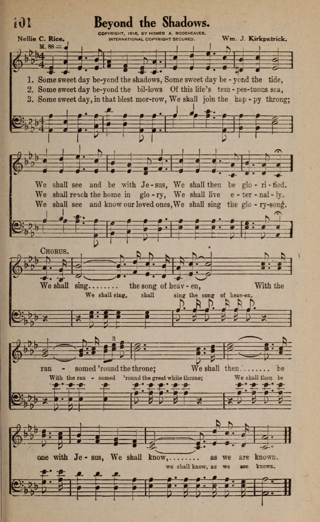 Gospel Hymns and Songs: for the Church, Sunday School and Evangelistic Services page 101