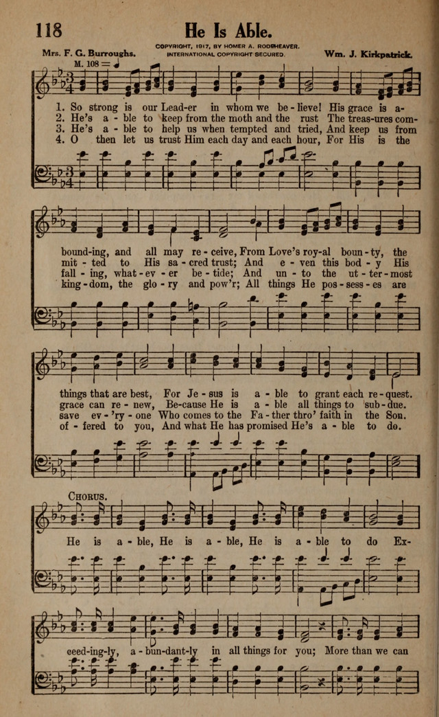 Gospel Hymns and Songs: for the Church, Sunday School and Evangelistic Services page 118