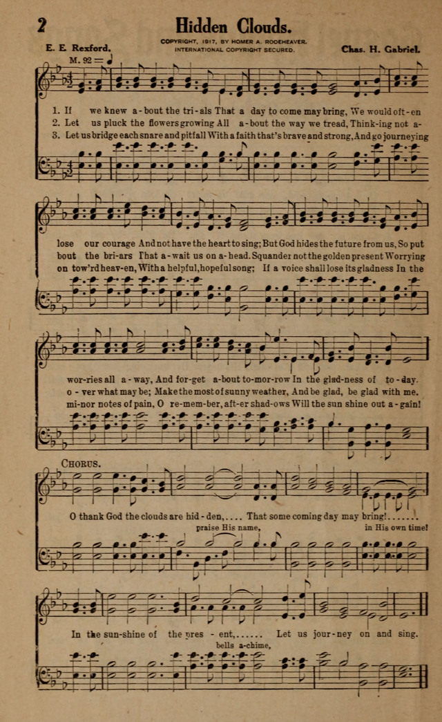 Gospel Hymns and Songs: for the Church, Sunday School and Evangelistic Services page 2