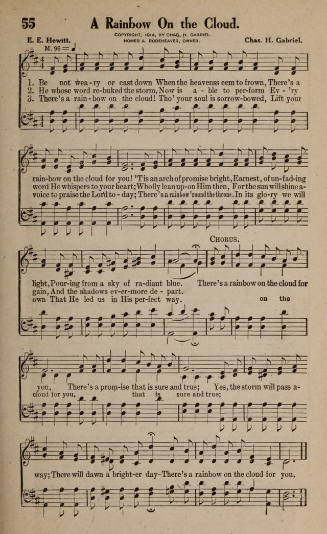 Gospel Hymns and Songs: for the Church, Sunday School and Evangelistic Services page 55