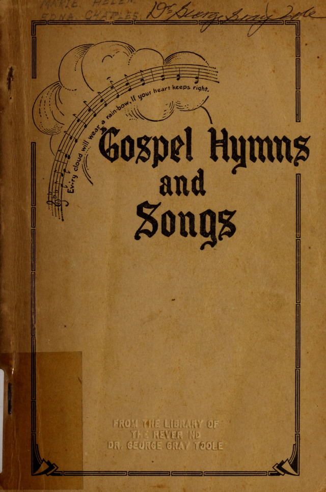 Gospel Hymns and Songs: for the Church, Sunday School and Evangelistic Services page cover
