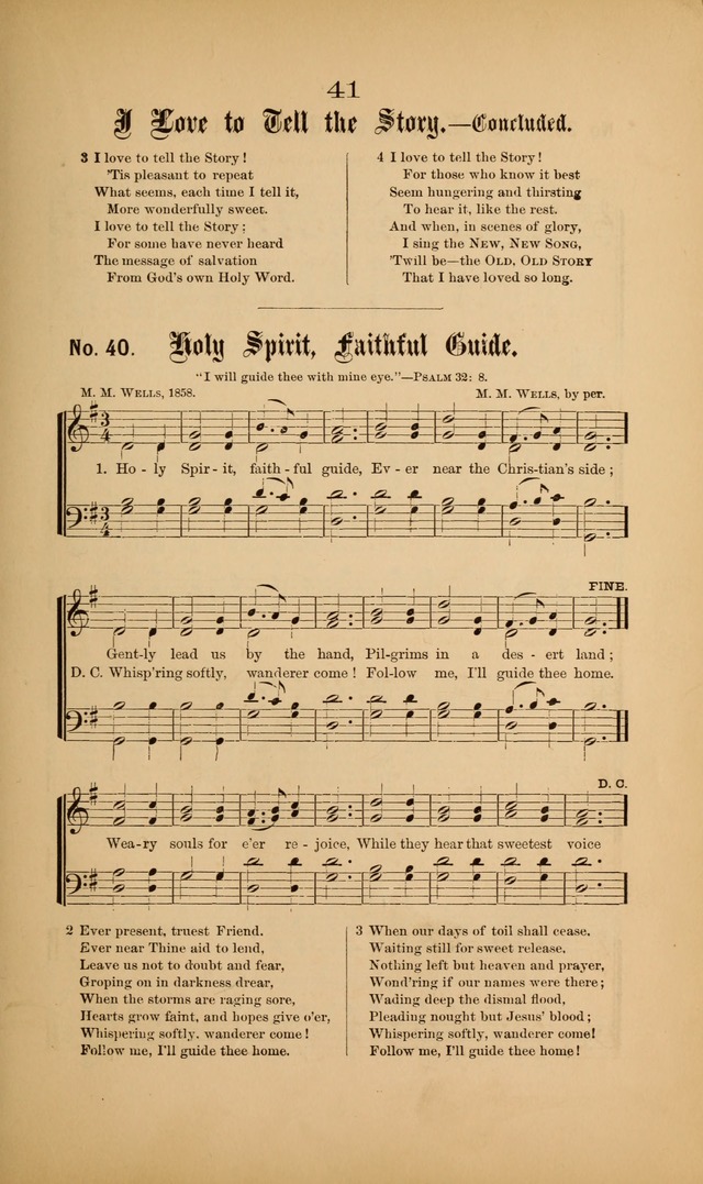 Gospel Hymns and Sacred Songs: as used by them in gospel meetings page 41