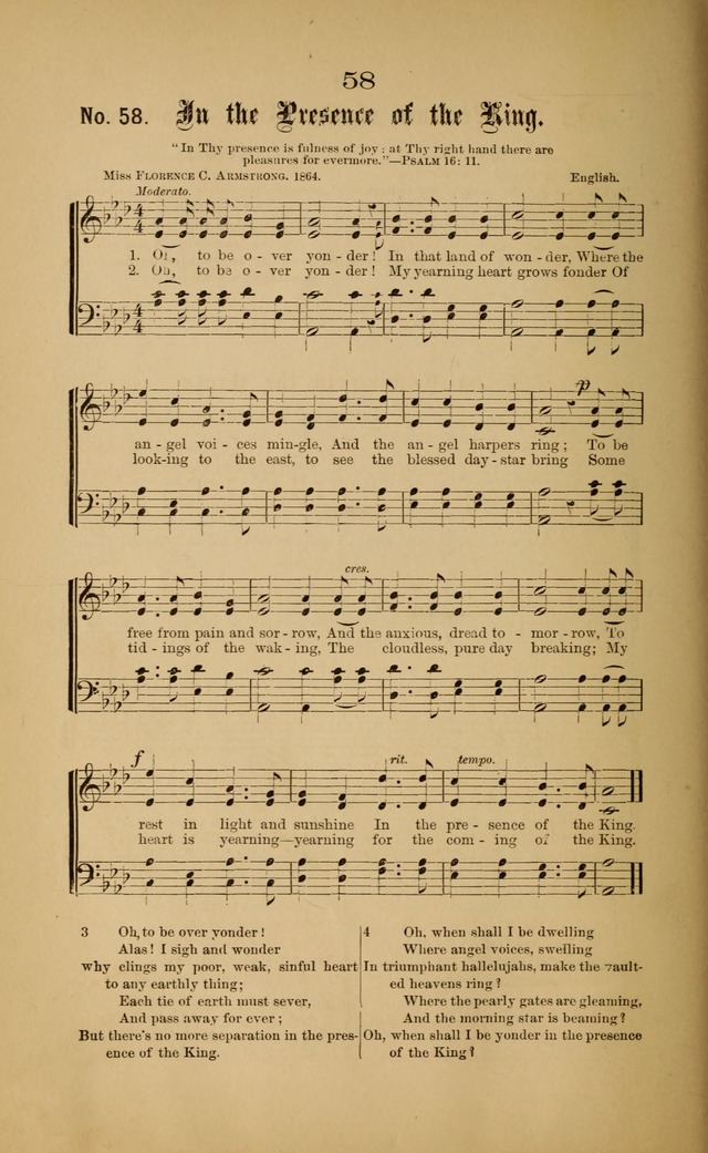 Gospel Hymns and Sacred Songs: as used by them in gospel meetings page 58