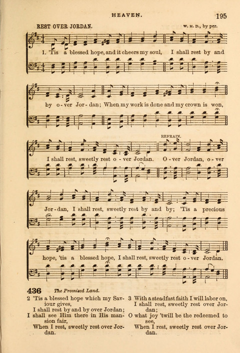 Gospel Hymn and Tune Book: a choice collection of Hymns and Music, old and new, for use in Prayer Meetings, Family Circles, and Church Service page 193