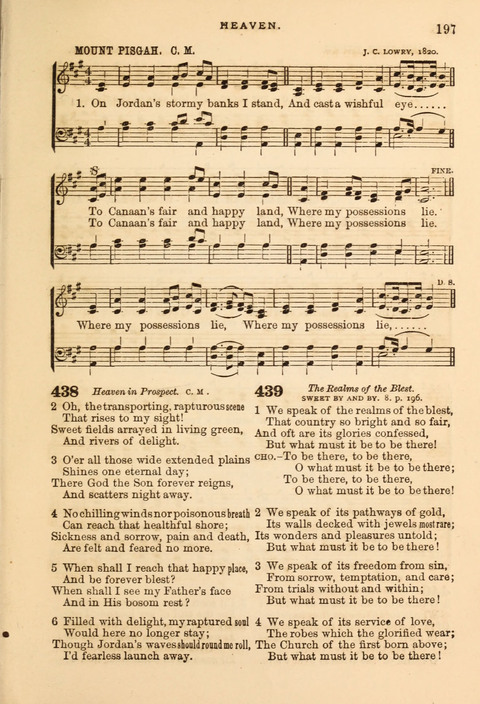 Gospel Hymn and Tune Book: a choice collection of Hymns and Music, old and new, for use in Prayer Meetings, Family Circles, and Church Service page 195