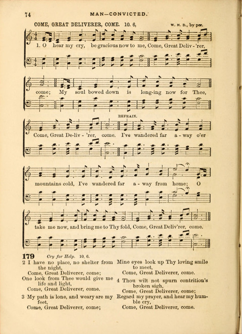 Gospel Hymn and Tune Book: a choice collection of Hymns and Music, old and new, for use in Prayer Meetings, Family Circles, and Church Service page 72
