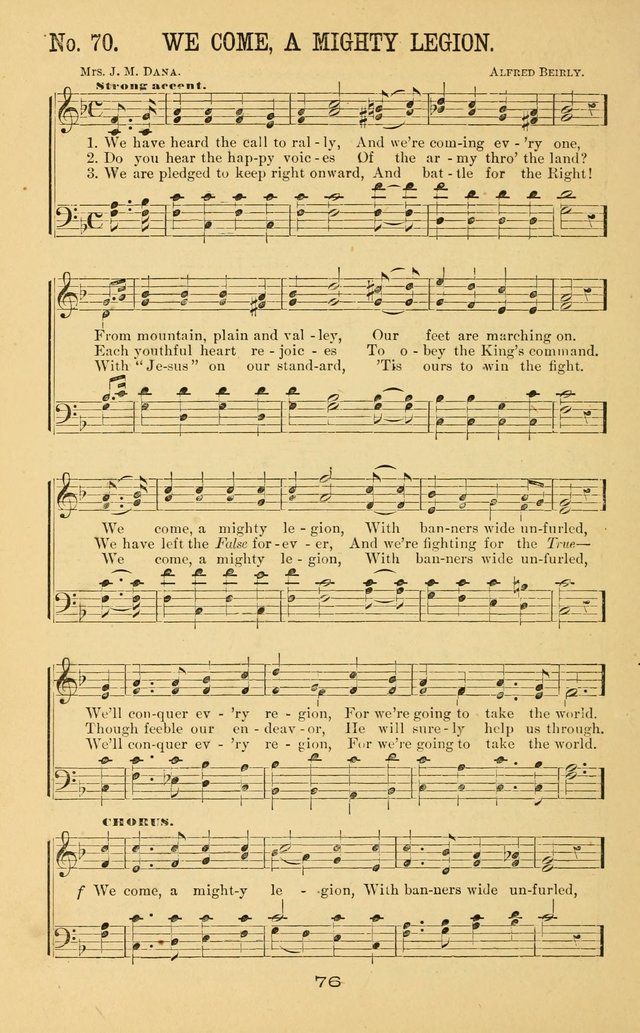 Great Joy!: a new and favorite collection of hymns and music, for gospel meetings, prayer, temperance, and camp meetings, and Sunday schools page 74