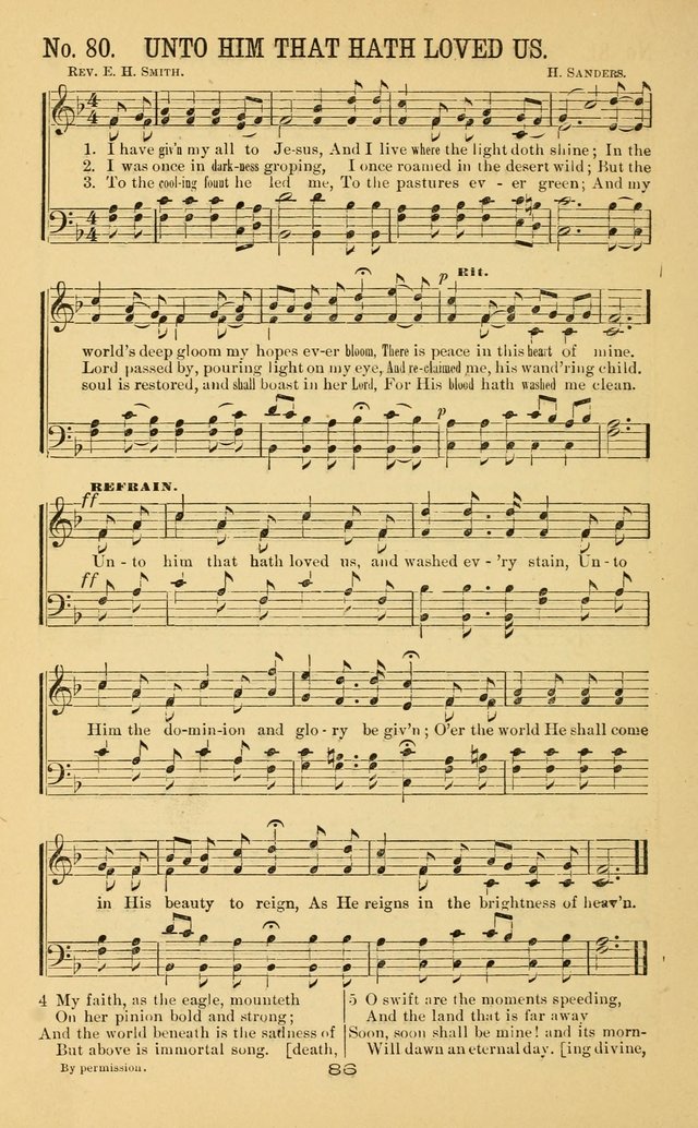 Great Joy!: a new and favorite collection of hymns and music, for gospel meetings, prayer, temperance, and camp meetings, and Sunday schools page 84