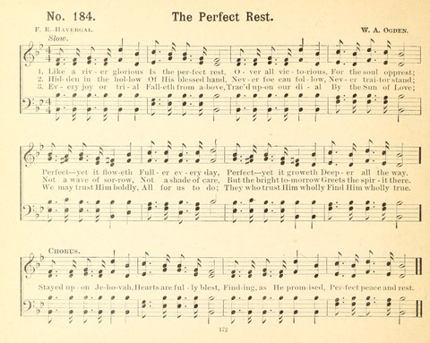 Gathered Jewels No. 2: a collection of Sunday school hymns and tunes by our best composers especially adapted to the international sunday school lessons page 172