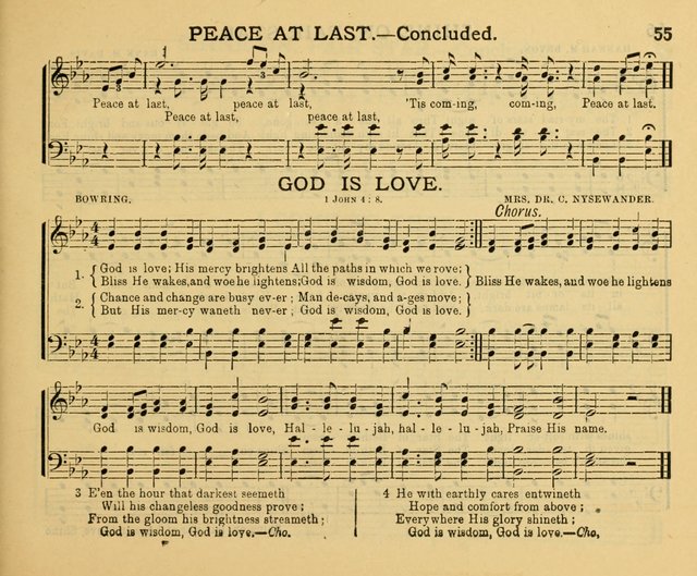 Golden Leaves: a collection of choice hymns and tunes adapted to Sabbath-schools, social meetings, Bible classes, &c. page 55