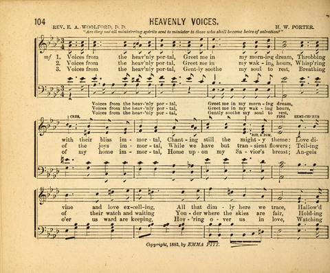Gospel Light: for the Sunday school, a new collection of songs and services page 104