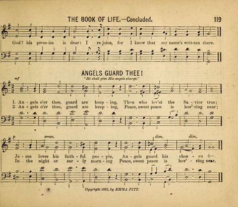 Gospel Light: for the Sunday school, a new collection of songs and services page 119