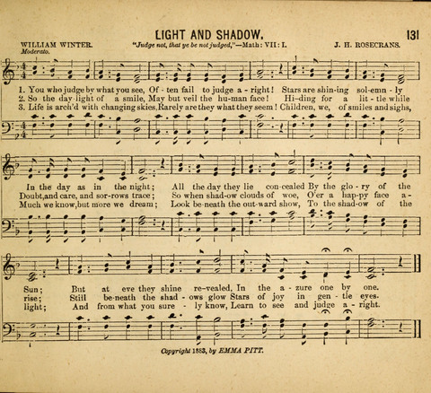 Gospel Light: for the Sunday school, a new collection of songs and services page 131