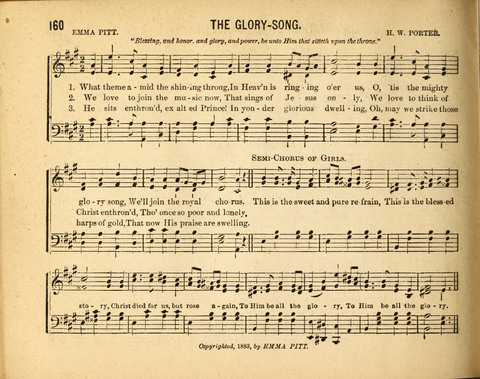 Gospel Light: for the Sunday school, a new collection of songs and services page 160