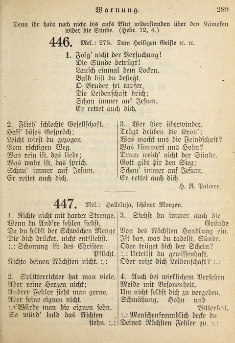 Gemeinschafts-Lieder. 7th ed. page 289