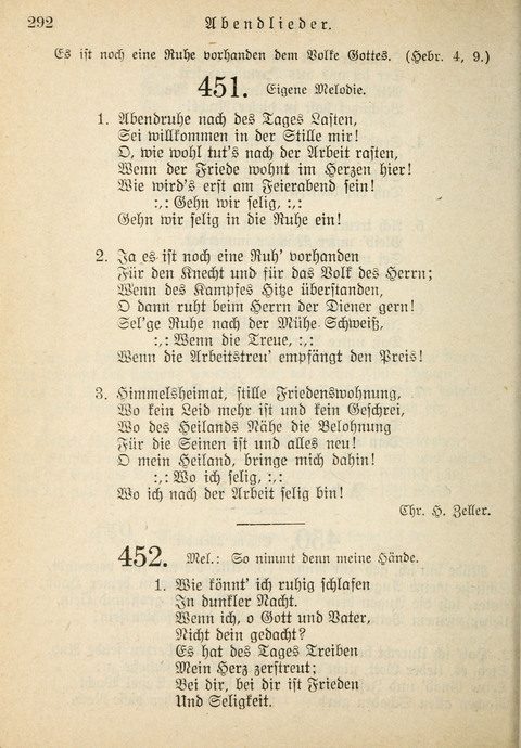 Gemeinschafts-Lieder. 7th ed. page 292