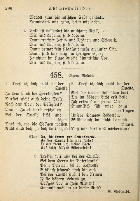 Gemeinschafts-Lieder. 7th ed. page 296