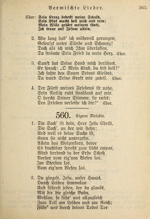 Gemeinschafts-Lieder. 7th ed. page 365