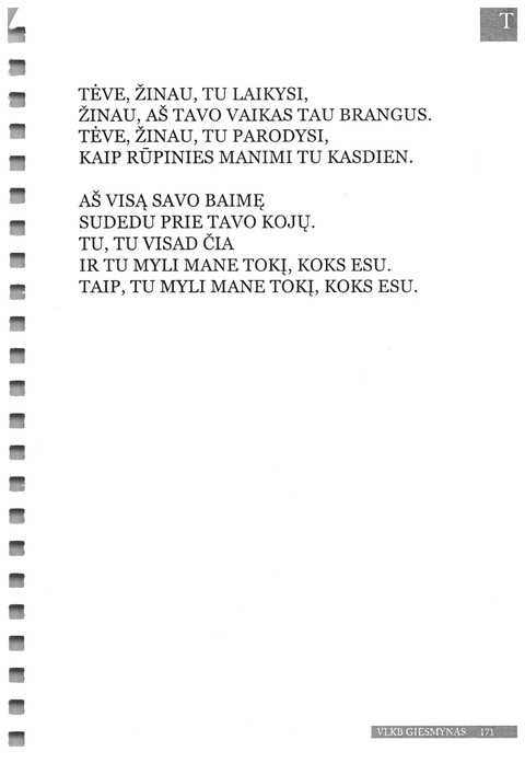 Giesmynas: Vilniaus Laisvųjų Krikščionių Bažnyčios page 171