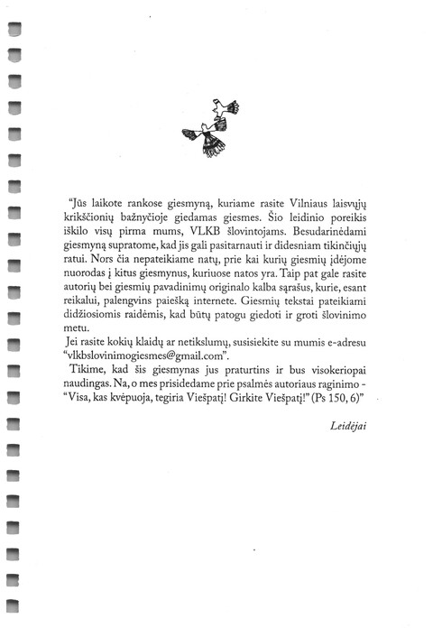 Giesmynas: Vilniaus Laisvųjų Krikščionių Bažnyčios page 3