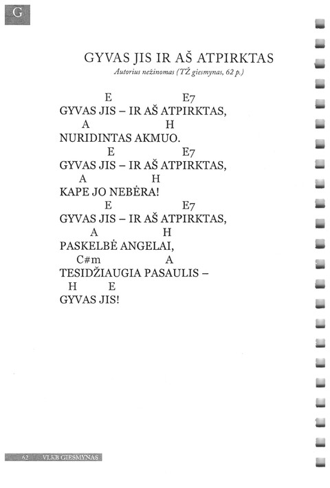 Giesmynas: Vilniaus Laisvųjų Krikščionių Bažnyčios page 62