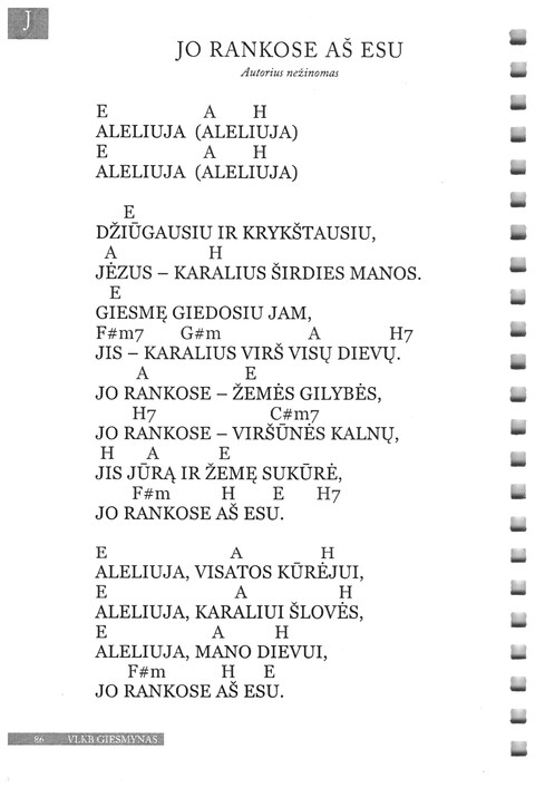 Giesmynas: Vilniaus Laisvųjų Krikščionių Bažnyčios page 86
