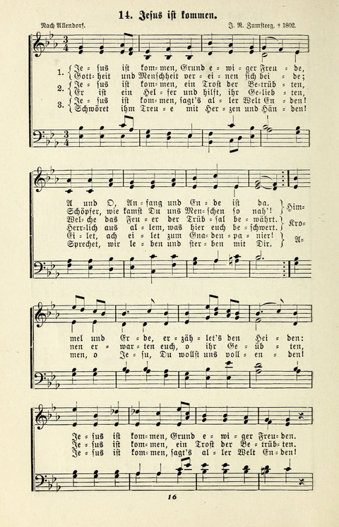 Glockenklänge: eine Liedersammlung für Sonntagschulen und Jugendvereine page 14